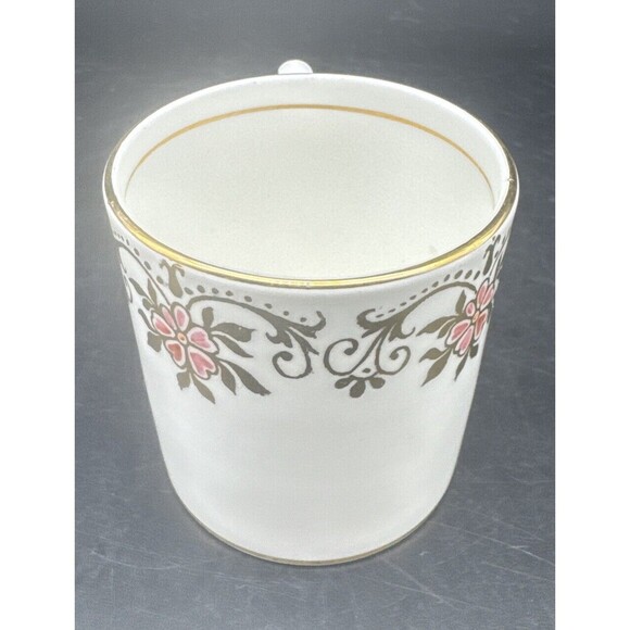 Paragon By Appointment Her Majesty Queen PINK Floral Gold Demitasse Cup & Saucer - Picture 8 of 12